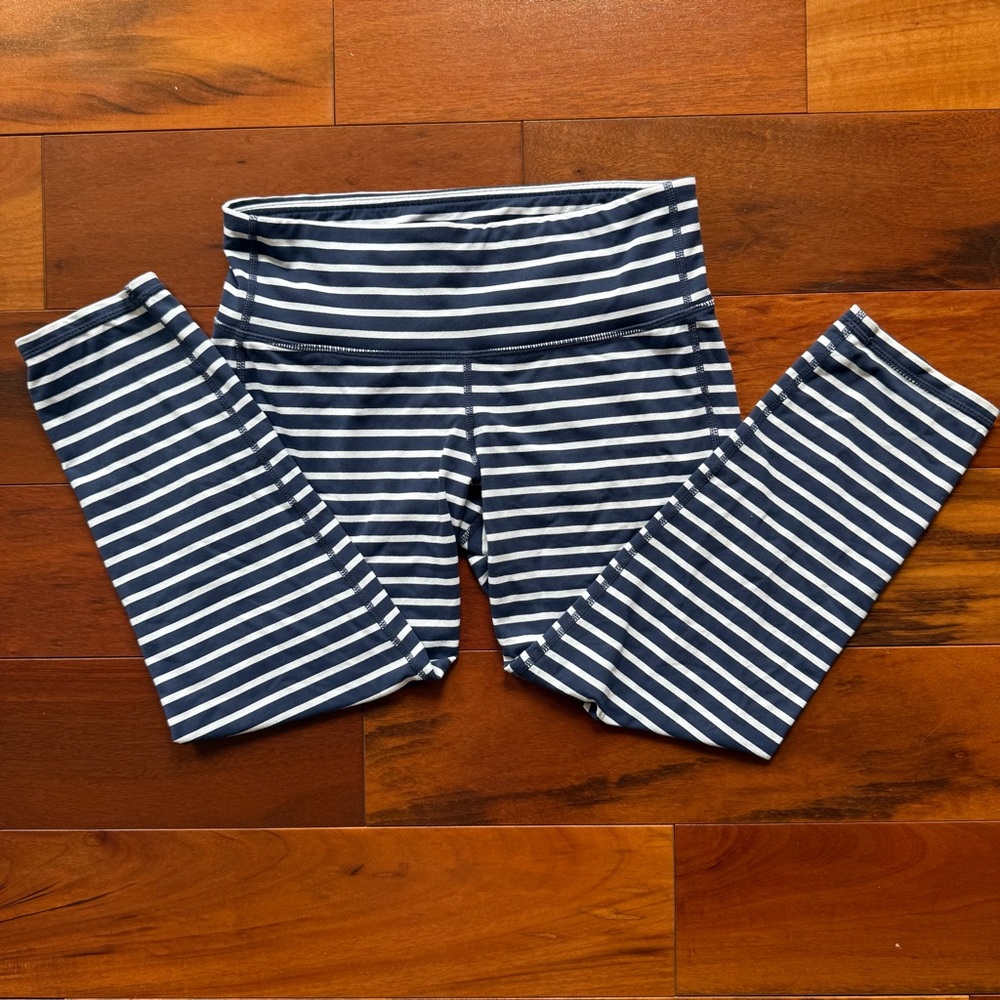 Athleta Striped Cropped Leggings- size S
